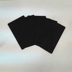 0.45 MM 薄い黒アルミ ブランク金属カード、ブラック アルミ